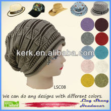 LSC08 Ningbo Lingshang 100% Cotton Hat in Fashion Winter beret hat